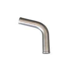 1.5" 75 Degree Aluminum Pipe, Mandrel Bent Polished, 1.65mm Thick Tube, 15" Length Tube