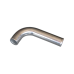 1.5" L-Bend Aluminum Pipe, Mandrel Bent Polished, 1.65mm Thick Tube, 15" Length Tube