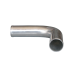 2" 90 Degree Aluminum Pipe, Mandrel Bent Polished, 2.0mm Thick Tube, 18" Length