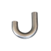1.5" J-Bend Aluminum Pipe, Mandrel Bent Polished, 1.65mm Thick Tube, 15" Length Tube