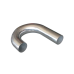 1.75" OD Universal Aluminum Pipe 180 Degree J-Bend, 1.65mm Thick Tube, 15" in Length