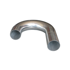 1.5" J-Bend Aluminum Pipe, Mandrel Bent Polished, 1.65mm Thick Tube, 15" Length Tube