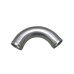 1.75" OD 120 Degree Aluminum Pipe, Mandrel Bent Polished, 1.65mm Thick Tube, 10" Length