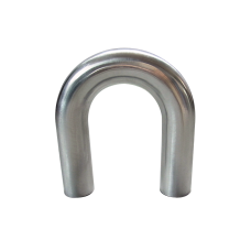 1.75" OD Universal Aluminum Pipe 180 Degree U-Bend, 1.65mm Thick Tube, 15" in Length