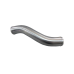 2.5" OD Air Intake S shape Aluminum Pipe, Mandrel Bent Polished, 2mm Thick Tube, 14" Length