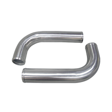 2pcs 2.5" Inch OD 90 Degree L-Bend Universal Aluminum Intercooler Intake Pipe Tube