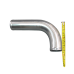 Alum Intercooler Radiator Pipe 2.5" OD 90 Deg L Elbow Tube