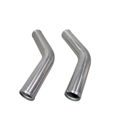 2pcs 3" Inch OD 45 Degree Universal Aluminum Intercooler Intake Pipe Tube