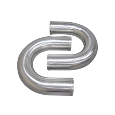 2pcs 3" Inch OD 180 Degree U-Bend Universal Aluminum Intercooler Intake Pipe Tube