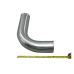 4" Aluminum Pipe 90 Degree L Bend, Polished, Mandrel Bent, 3.0mm Thick, 24" Length Tube