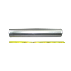 4" Aluminum Straight Pipe, Polished, 3.0mm Thick, 24" Length Tube