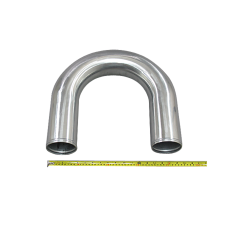 4" Aluminum Pipe 180 Degree U Bend, Polished, Mandrel Bent, 3.0mm Thick, 36" Length Tube