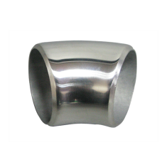 2" O.D. Extruded 304 Stainless Steel Elbow 45 Degree Pipe Tube, 3mm (11 Gauge) Thick