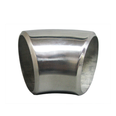 2.25" O.D. Extruded 304 Stainless Steel Elbow 45 Degree Pipe Tube, 3mm (11 Gauge) Thick