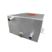 4 Gallon Polished Aluminum Radiator Ice Box Reservoir Tank + Water Pump