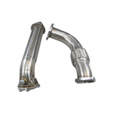 GT28 Turbo Downpipe for SR20DET Datsun 510 Swap Top Mount 2 pcs