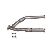 Exhaust Mid Y pipe For 89-98 240SX S13 S14 With LS1 Swap 3" Vband