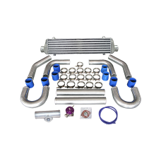 UNIVERSAL 27.5" TURBO INTERCOOLER + 2.5" PIPING + BLOW OFF VALVE BOV