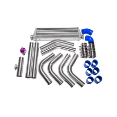 DIY BLUE Couplers 2.5" INTERCOOLER PIPING KIT + 28"x7"x2.5" INTERCOOLER