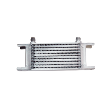 Aluminum Oil Cooler Radiator 6.5" Core 10 Row AN6 Fitting Hi Performance