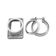 T6 Turbo to 3" V-Band 304 Stainless Steel Cast Flange Adapter Converter