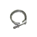 4" V-Band Clamp + 4" Downpipe Flange , Stainless Steel, CNC Machined Flange 4" V-Band Clamp + 4" Downpipe Flange , Stainless Steel, CNC Machined Flange