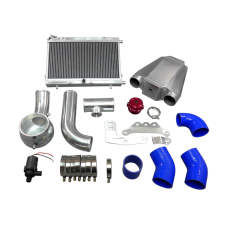 Air-Water Intercooler Piping Pipe Tube Heat Exchanger Kit For 64-68 Mustang 289/302 V8 SBC