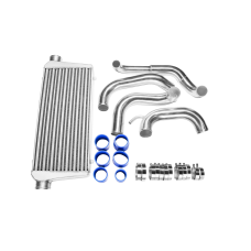 Tube & Fin FMIC Front Mount Intercooler Piping Pipe Tube Kit For 89-99 Nissan 240SX S13 S14 w/ S13 SR20DET Swap