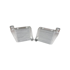 Twin Turbo Aluminum Intercooler For Chevelle Malibu El Camino Impala Bel Air Camaro Nova 