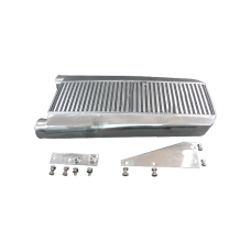 26"x13"x3.5" Aluminum Intercooler + Brackets For 79-93 Fox Body Mustang V8