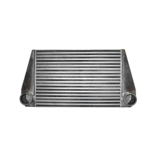 24"x12"x3.5" FMIC V-MOUNT TURBO 2.5" Inlet & Outlet Aluminum INTERCOOLER For RX7 RX-7 