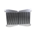 Dual Core Twin Turbo Aluminum Intercooler 3.5" Thickness 2.5" Inlet & Outlet 