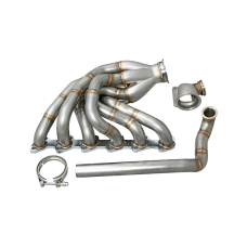 New V2 Turbo Exhaust Manifold for 84-91 BMW E30 M20 Engine T4 Vband