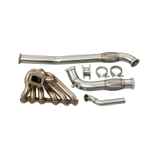 Turbo Manifold Downpipe Kit For 86-91 Mazda RX7 FC with 2JZ-GTE Engine