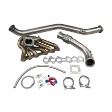 11 Gauge T4 Turbo Mainfold + Downpipe For Supra 2JZGTE 2JZ-GTE  46mm Wastegate