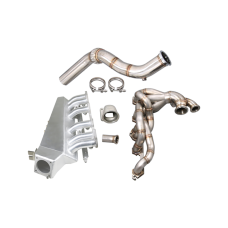 Turbo Exhaust Intake Manifold Fuelrail Downpipe Kit For 280Z Fairlady Z L28E L28 