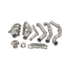 Turbo Header Manifold Downpipe Kit For 82-92 Camaro LS1 LSx Engine NA-T