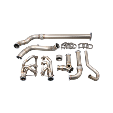 Turbo Manifold Downpipe Kit For 94-04 Chevrolet S10 Truck 4.3L Vortec