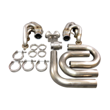 Universal Single Turbo Manifold Header T4 Elbow Kit For LS1 LSx S13 S14