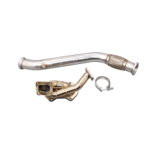 Top Mount Single Turbo Manifold Downpipe For 93-02 Mazda RX-7 RX7 FD 13B 