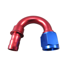 AN10 -10AN 10AN 180 Degree Push On Loc Lock Socketless Fitting Hose End Adapter