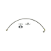 Universal 24" Turbo Oil Feed Hose Line Kit Braided AN4 w/ Restrictor + Drain Flange