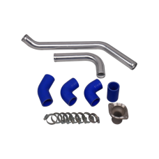 Radiator Aluminum Hard Pipe Kit For 79-93 Ford Mustang LS1 LSx Engine Swap