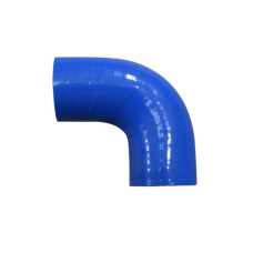 Universal 1.5" 90 Degree 65mm Enforced Blue Silicon Elbow Hose Coupler