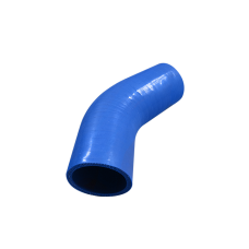 1.5" to 1.25 Inch Blue Silicon Hose Reducer 45 Degree Elbow Coupler
