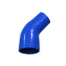 2.25"-1.75" 45 Deg Elbow Silicon Hose Reducer Coupler Blue for Intercooler Pipe