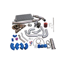 Turbo Kit For 2JZGTE 2JZ 240SX S13 S14 T72 Manifold Downpipe Intercooler Oil