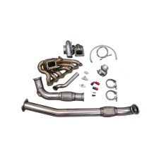 Turbo Kit For 2JZGTE 2JZ Swap 240SX S13 S14 Single T72 Turbo Manifold Downpipe