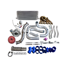 Single Turbo Intercooler Manifold Downpipe Kit For SC300 2JZ-GTE Swap 2JZGTE