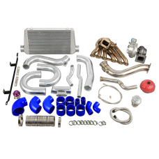 Single Turbo Intercooler Downpipe Kit for 2JZGTE 08-16 Genesis Coupe Swap